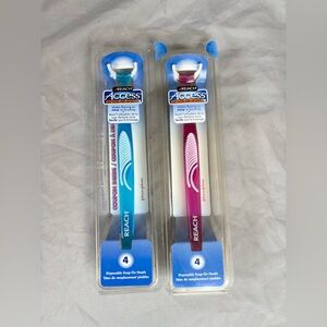 Reach Access Daily Flosser With 8 Replacement Heads New From 2003 Blue Pink